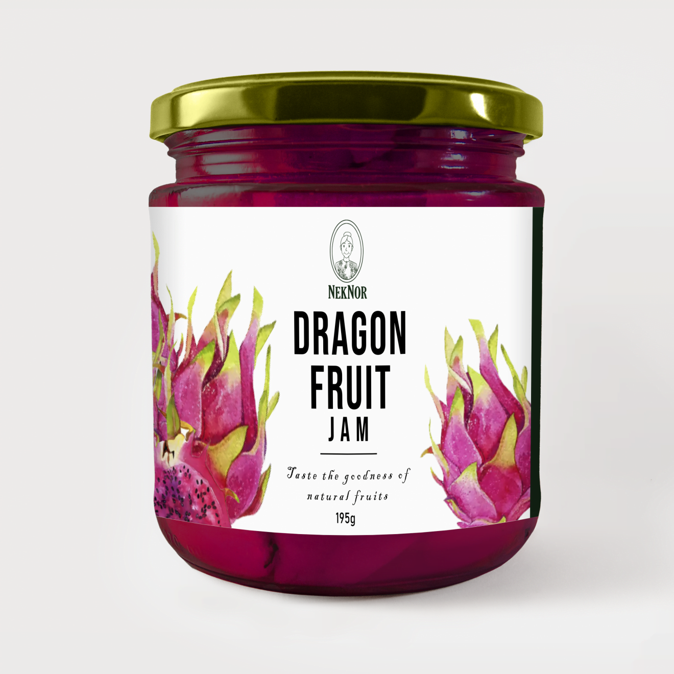 neknor-premium-dragon-fruit-jam-low-sugar-195g-halal-street-uk