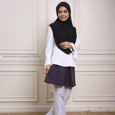 outer mini skirt for muslimah for sport