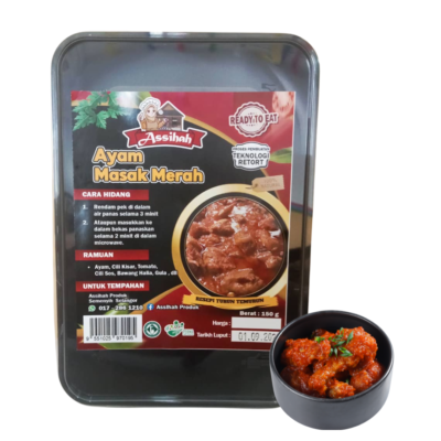 Assihah RTE Spicy Red Chicken by (170g) by SUP TRADISIONAL AL WAQIAH
