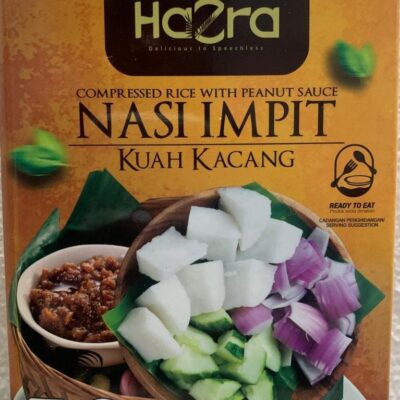Compressed Rice with Peanut Sauce by Hazra Global