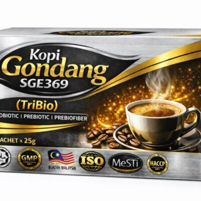 Kopi Gondang SGE369 (TriBio) – Prebiotic, Probiotic & Prebiofiber Coffee (250g) by GONDANG.SHOP