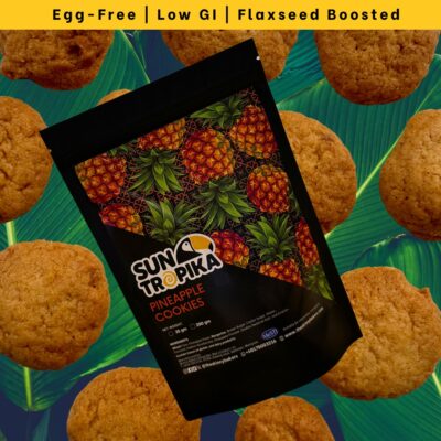 Sun Tropika Pineapple Cookies (40g) - By The Skinny Bakers