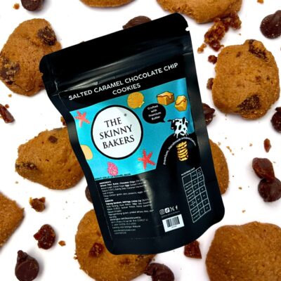 Salted Caramel Chocolate Chip Cookies (40g) - By The Skinny Bakers