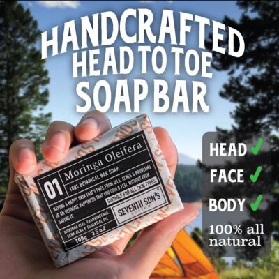 Seventh Sons Custom® 01 Moringa Oleifera handmade cleansing bar