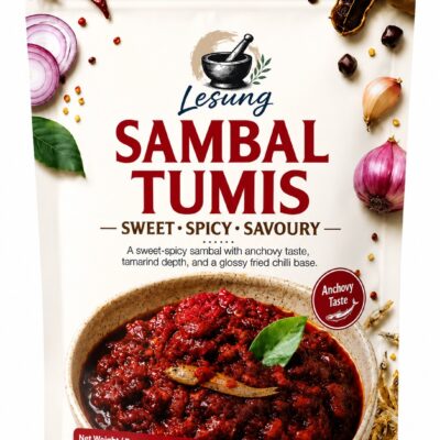 Authentic Malaysian Fried Chilli Sambal Ready To Eat (200g) - By Lesung