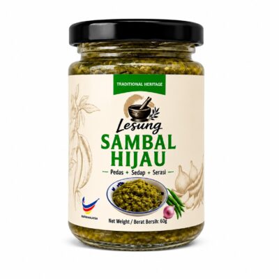 Authentic Malaysian Green Sambal Ready To Eat (200g) - by Lesung