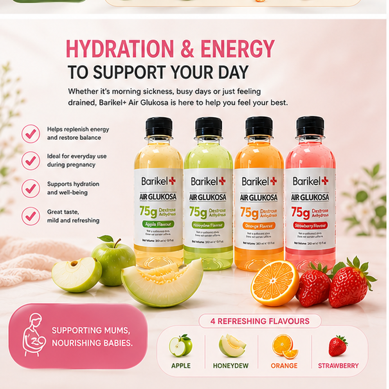 Barikel Plus Glucose & Dextrose Drink – Four Flavours Barikel Plus glucose and dextrose drink available in Apple, Honeydew, Orange and Strawberry flavours