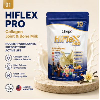 HiFlex Pro collagen milk drink with calcium and collagen for everyday joint and bone nutrition