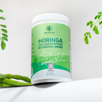 Dhyancare Moringa Collagen Peptide Botanical Drink (250g Tub) by MYBio Beauty & Health