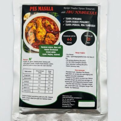 Ibu Nabeesaa Authentic Masala Paste (250g) by SSSN Enterprise